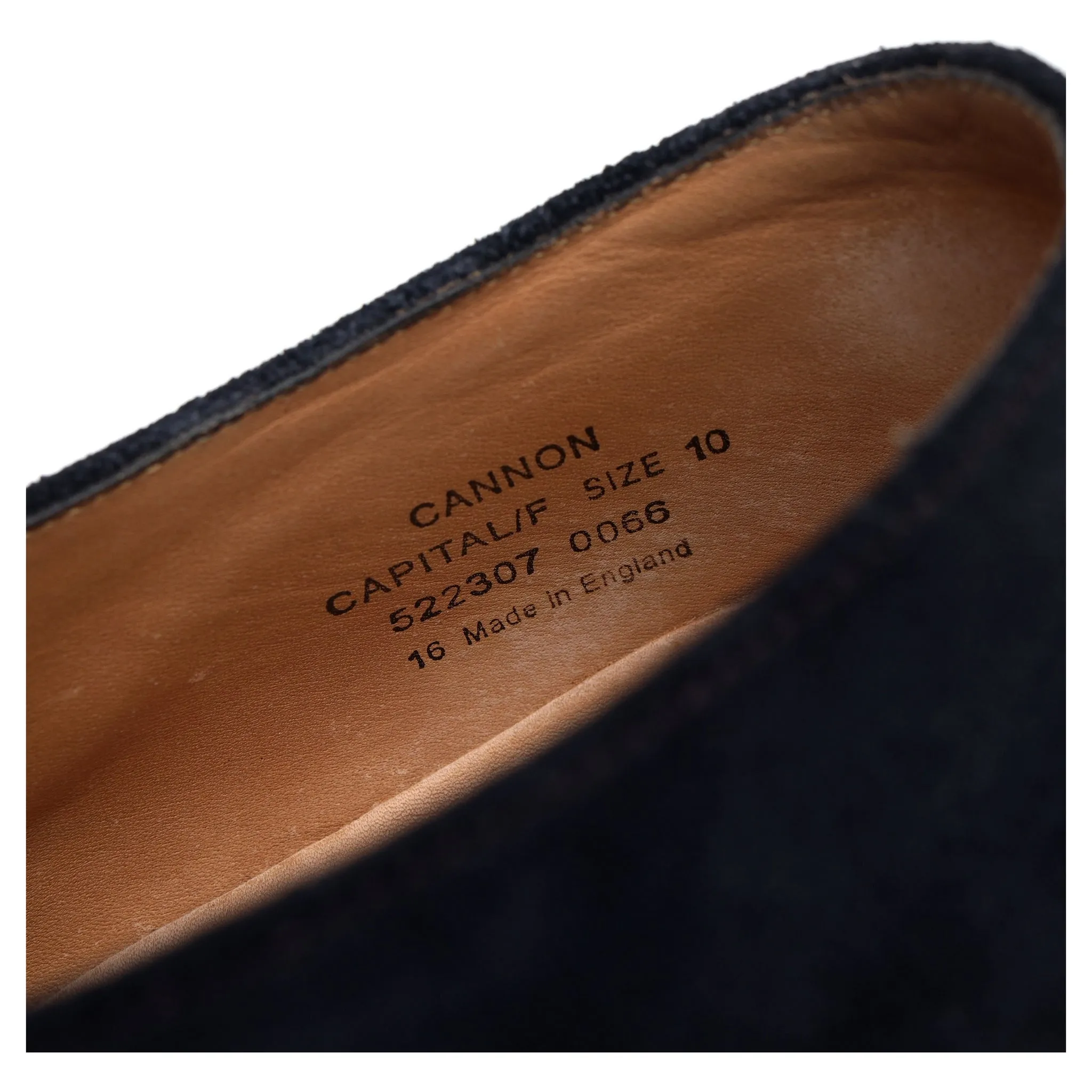 1880 'Cannon' Navy Blue Suede Double Monk Strap UK 10 F