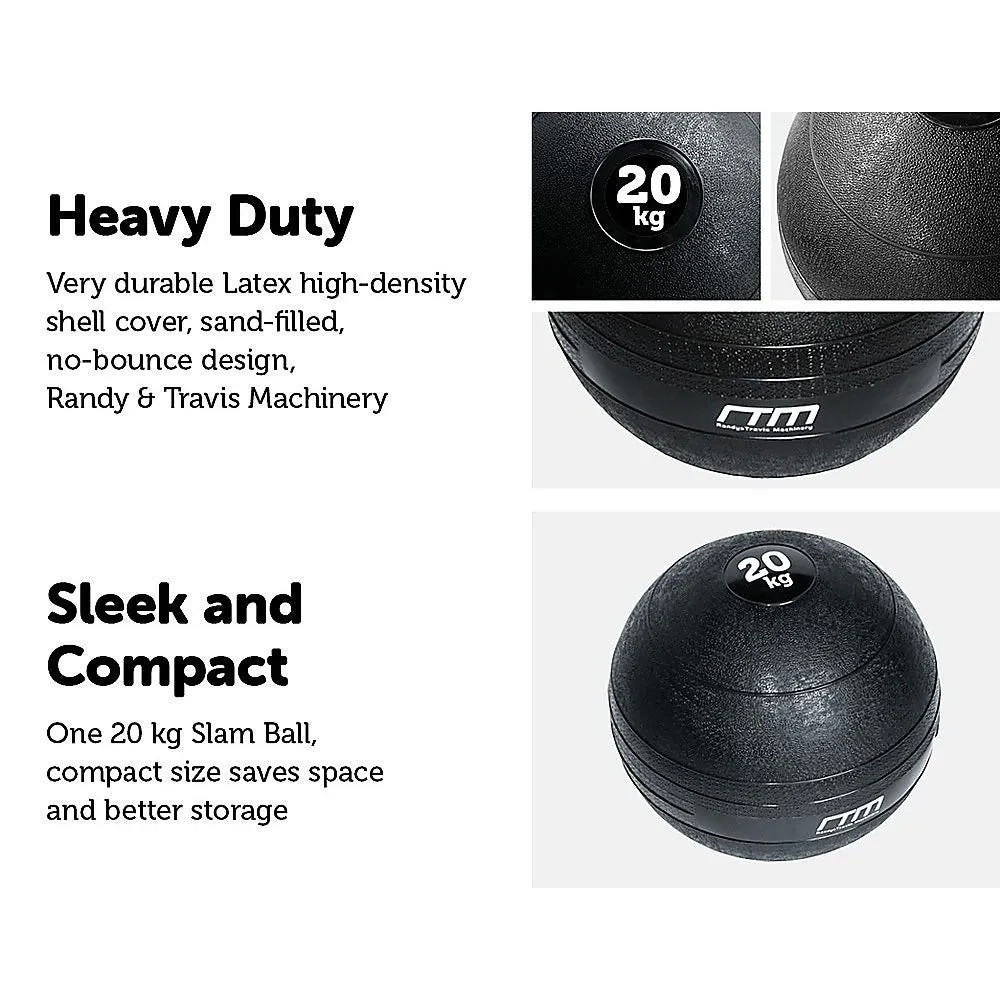 20kg No Bounce Slam Ball for Crossfit & MMA Fitness