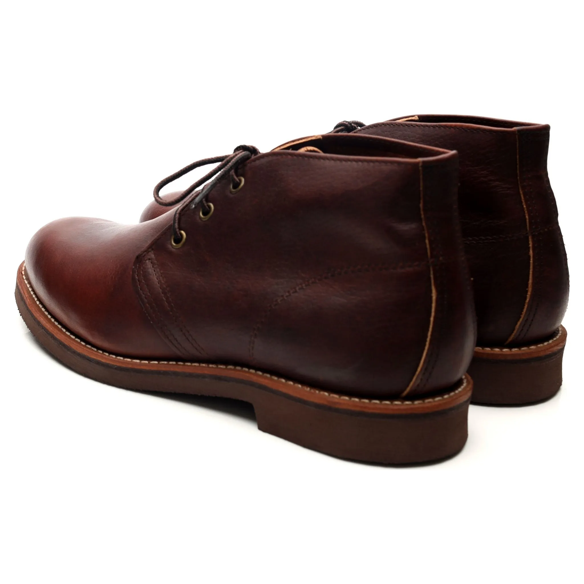 '9215' Brown Leather Chukka Boots UK 9 US 10