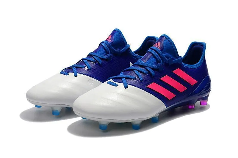 Adidas ACE Series FG Soccer Cleats Shoes Blue White Pink