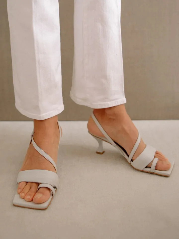 Alohas - Asymmetric Straps in White