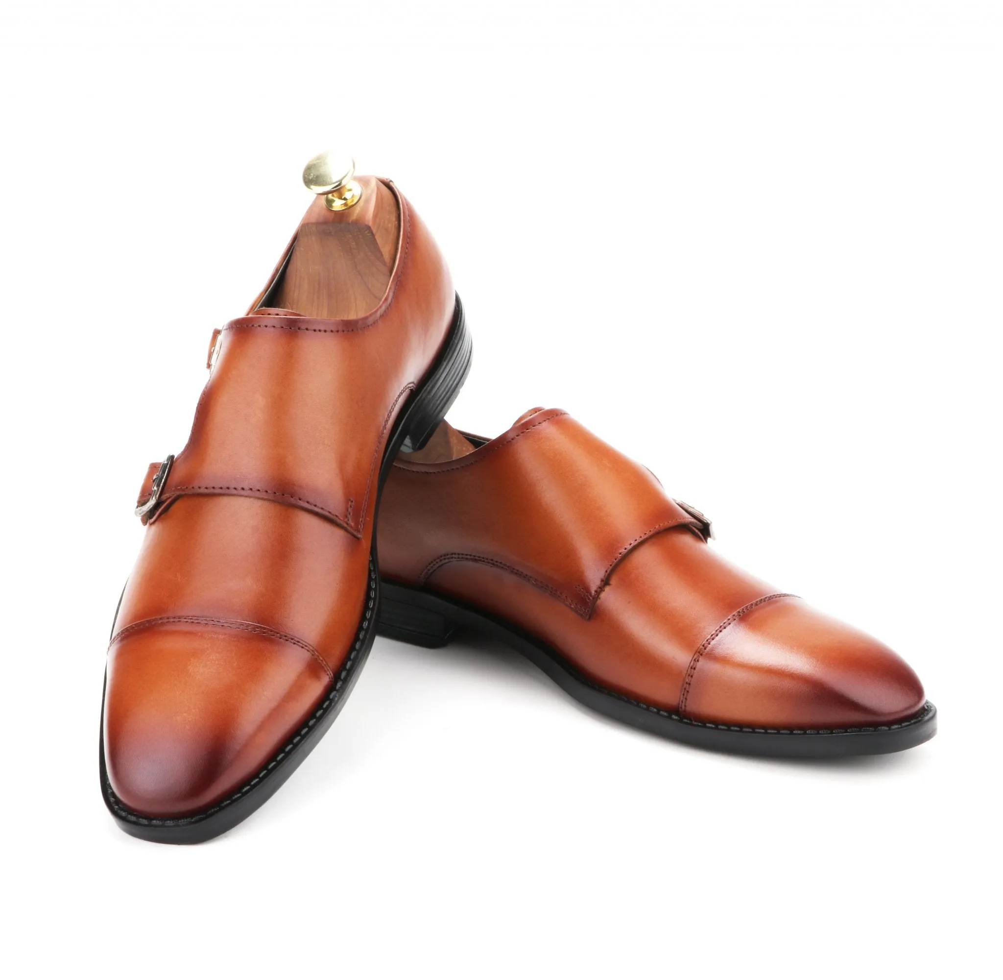 ANZIO THE TAN MONK STRAP