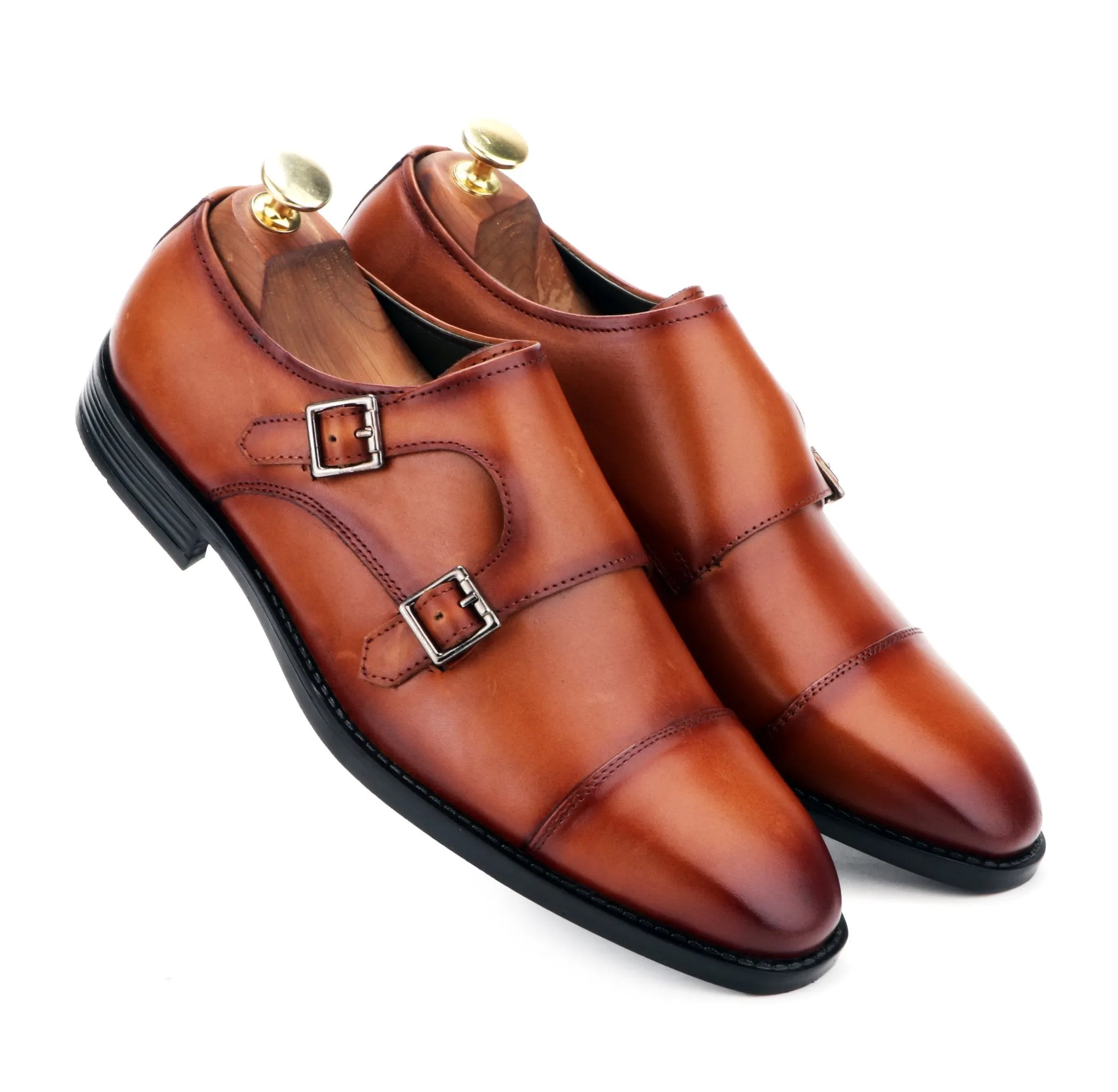 ANZIO THE TAN MONK STRAP