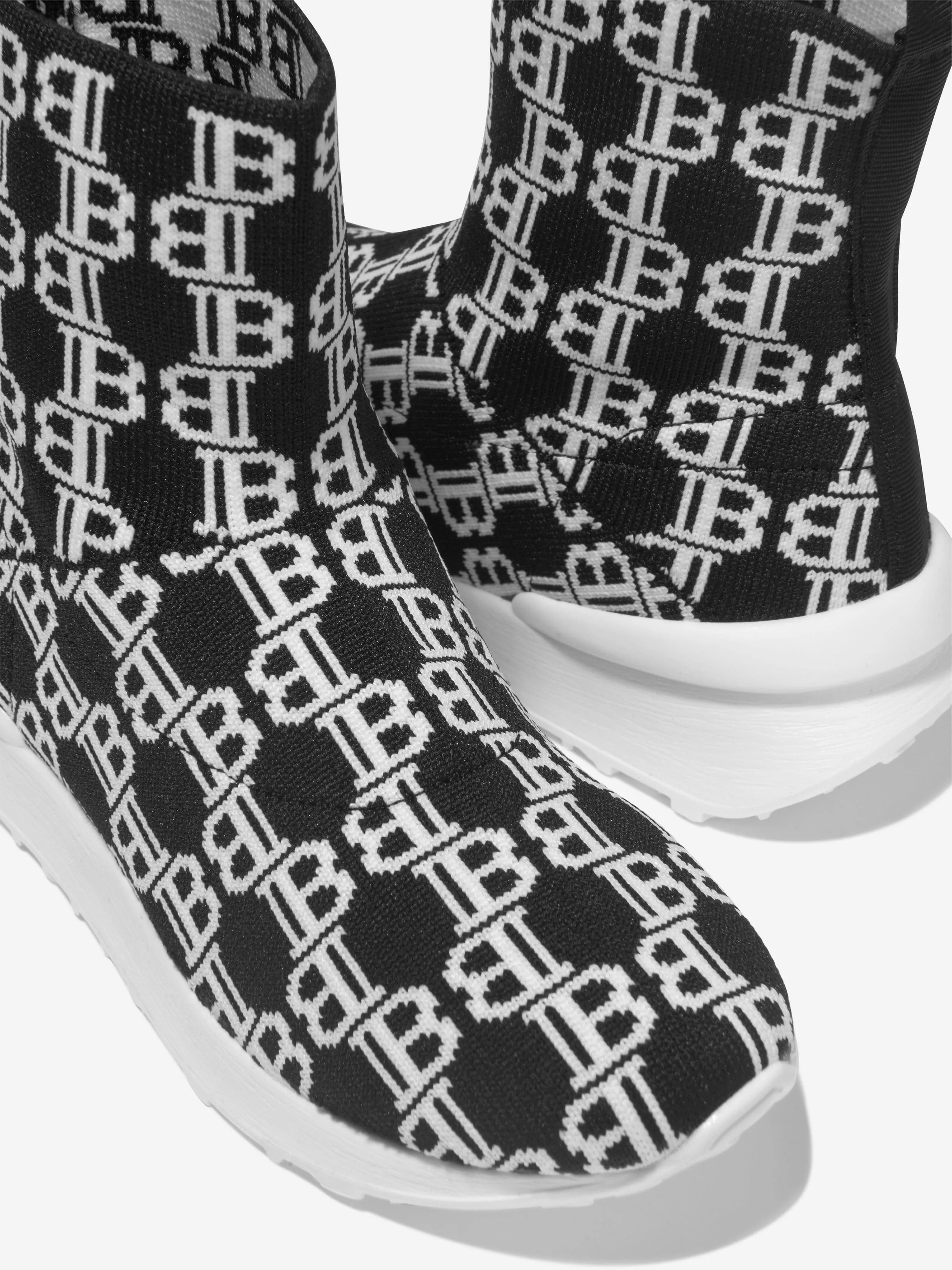 Balmain Unisex Logo Print Sock Trainers