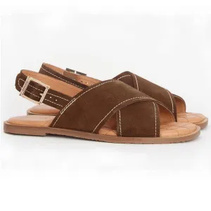 Barbour Annie Sandals Cognac Size