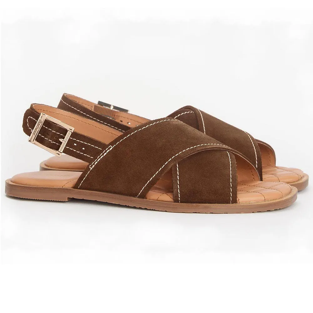 Barbour Annie Sandals Cognac Size