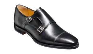 Barker  Edison uncomplicated Monk Strap - Black Calf