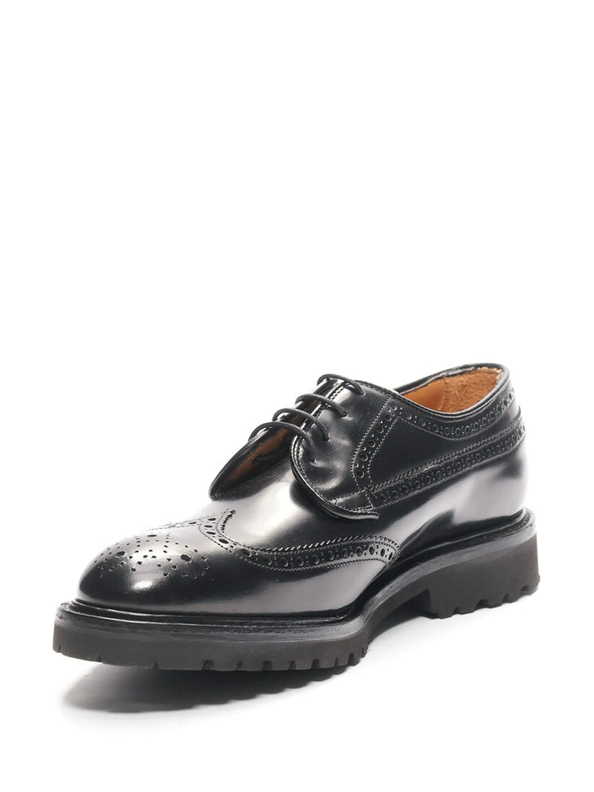 Black Guinevere Brogue derby shoes