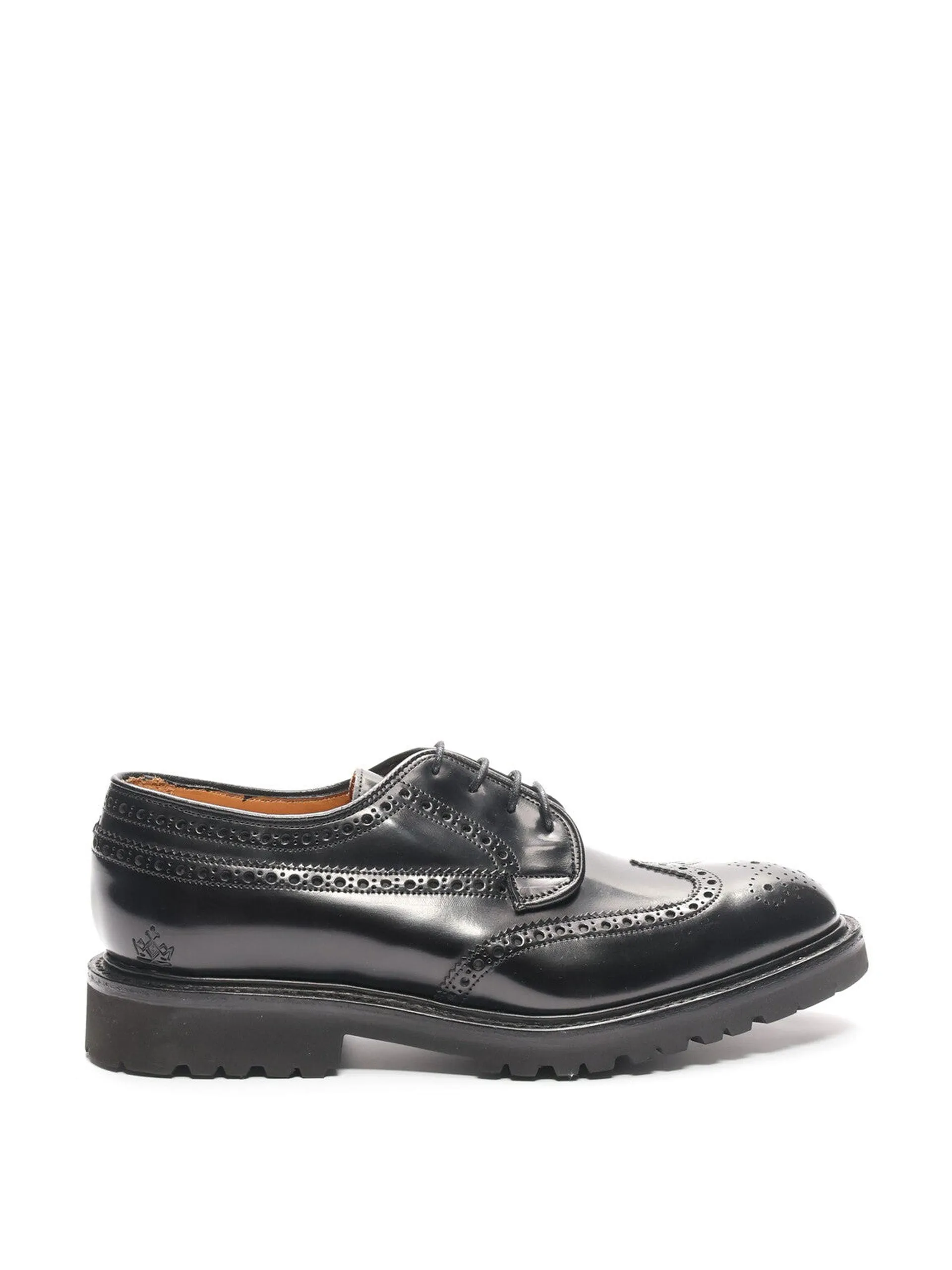 Black Guinevere Brogue derby shoes