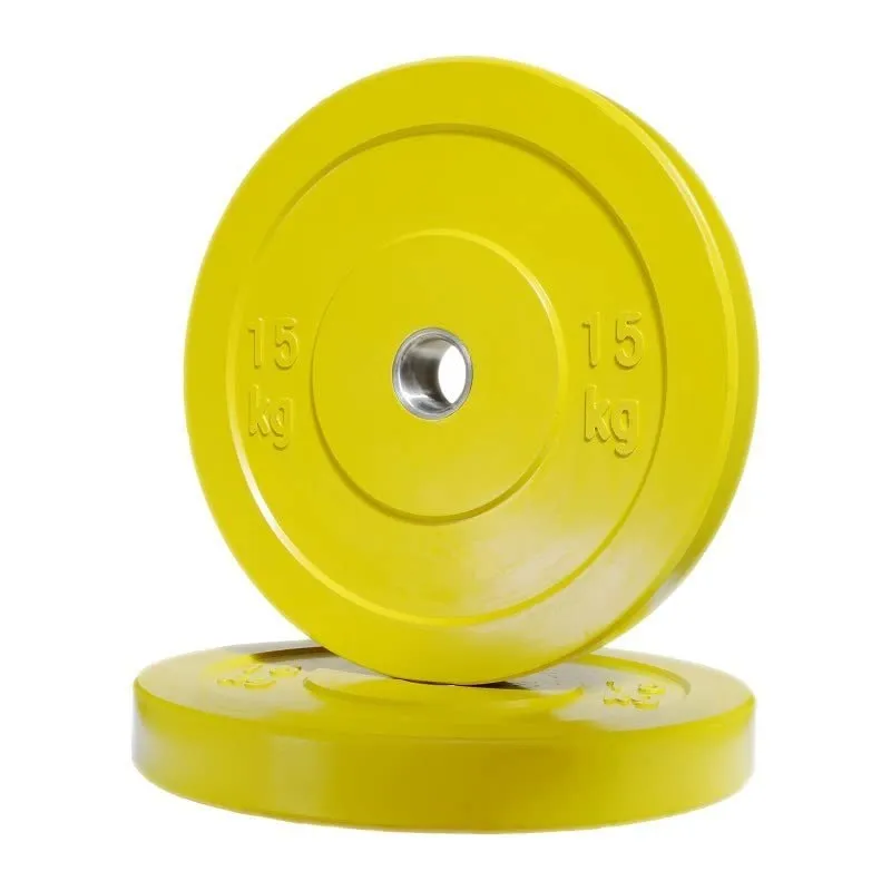 Body Maxx Color Bumper Plate, Olympic Weight Plates, Iron Rubber Coated Bumper Plates 51 MM Hole (2.5KG X 2 PC (5KG))