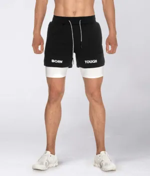 Born Tough Air Pro™ 2 in 1 Men's 5" Crossfit Shorts with Liner Black