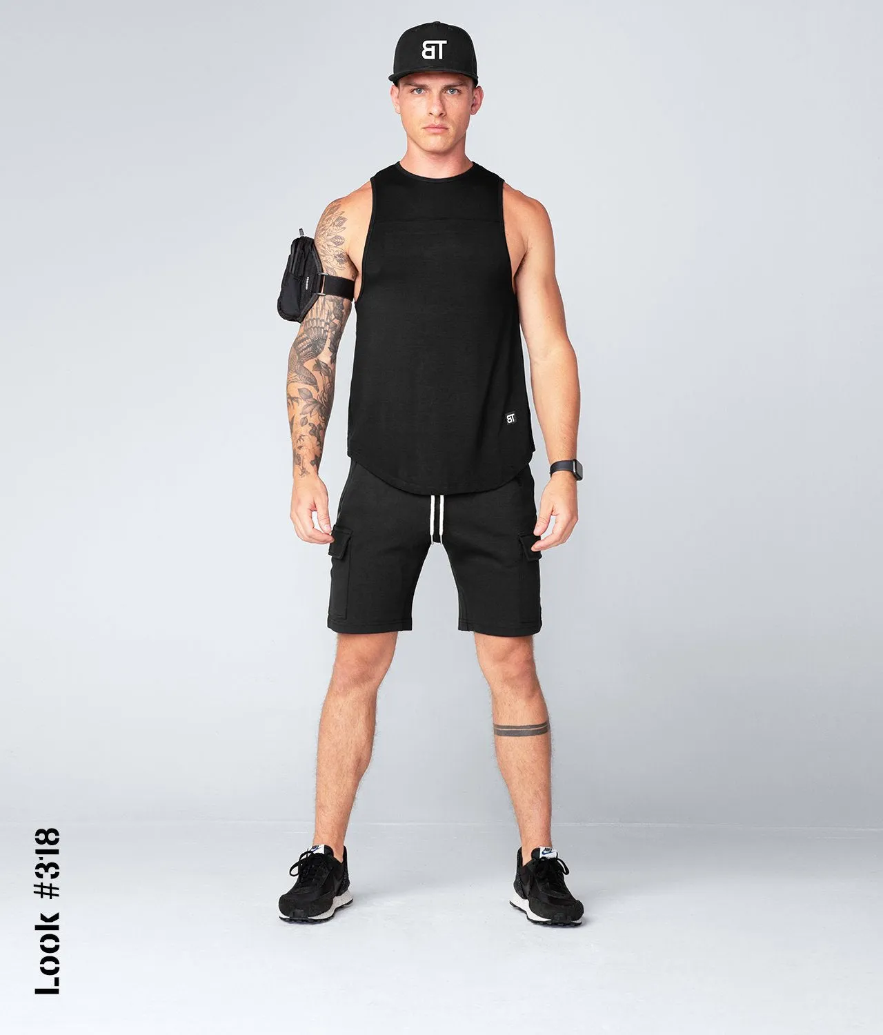 Born Tough Core Fit Black Crossfit Tank Top for Men