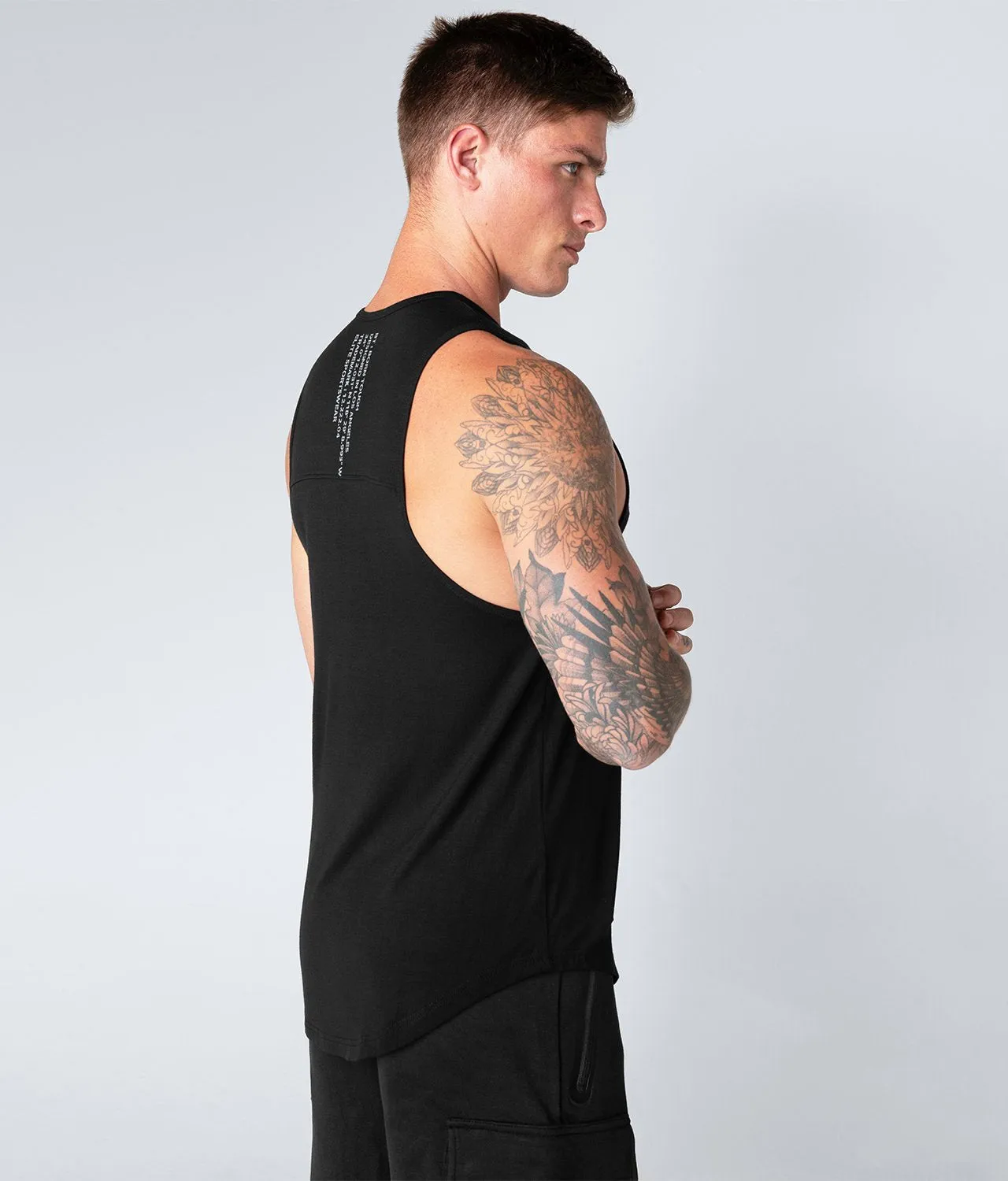 Born Tough Core Fit Black Crossfit Tank Top for Men