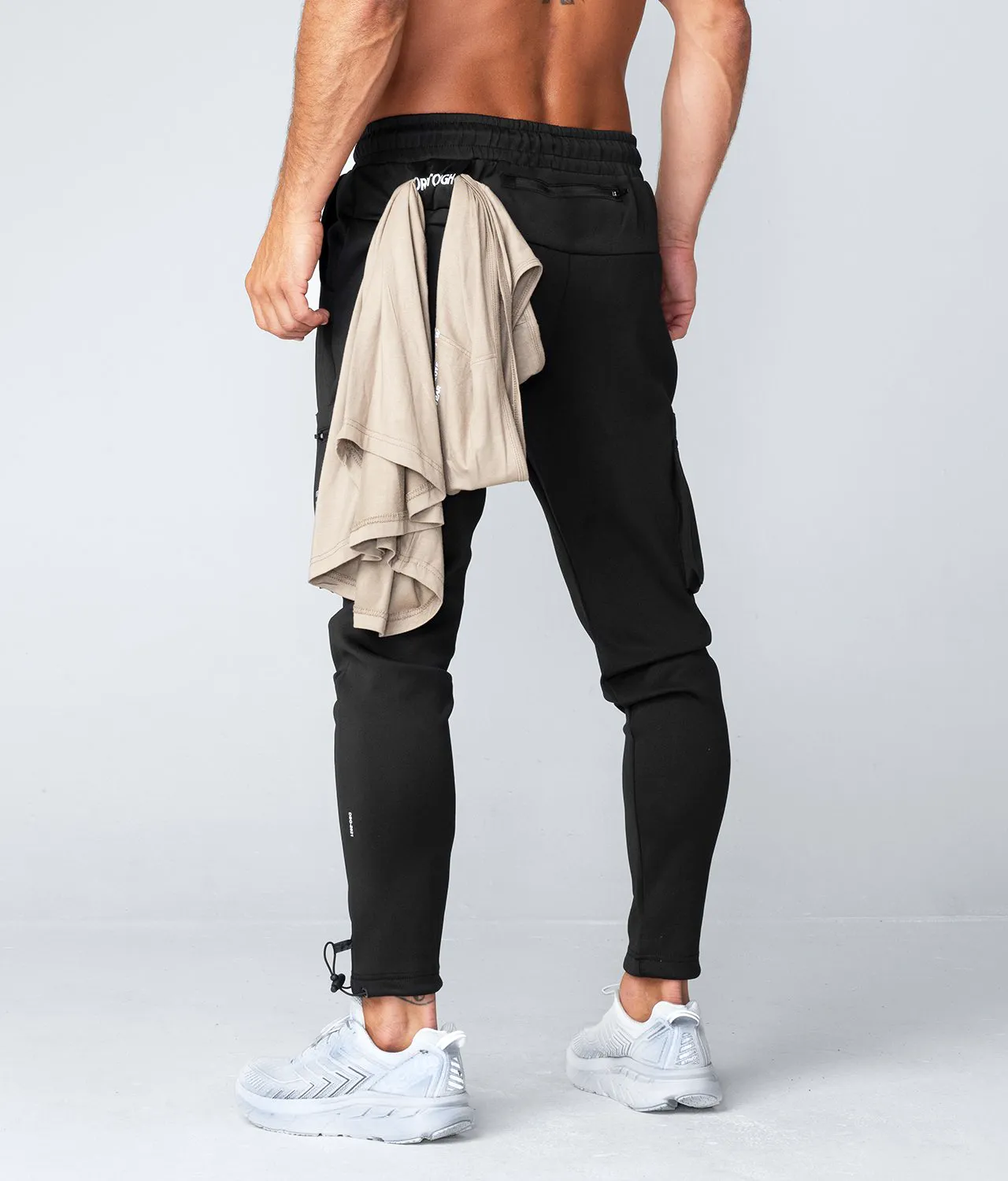 Born Tough Momentum Cargo Crossfit Jogger Pants For Men Black