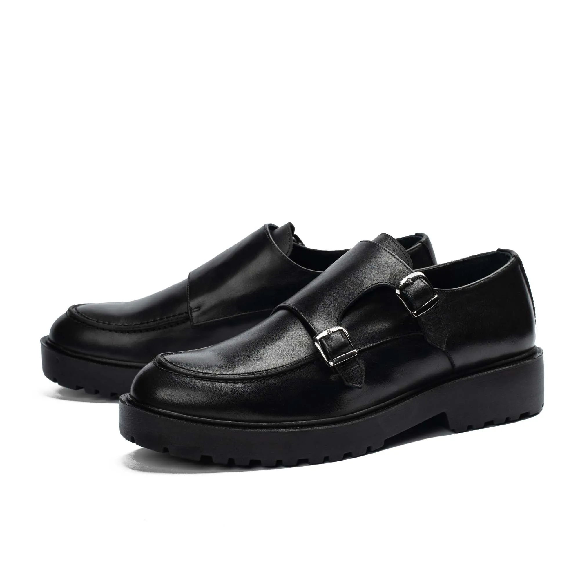 BRIO Genuine Leather Urban Monk – Black