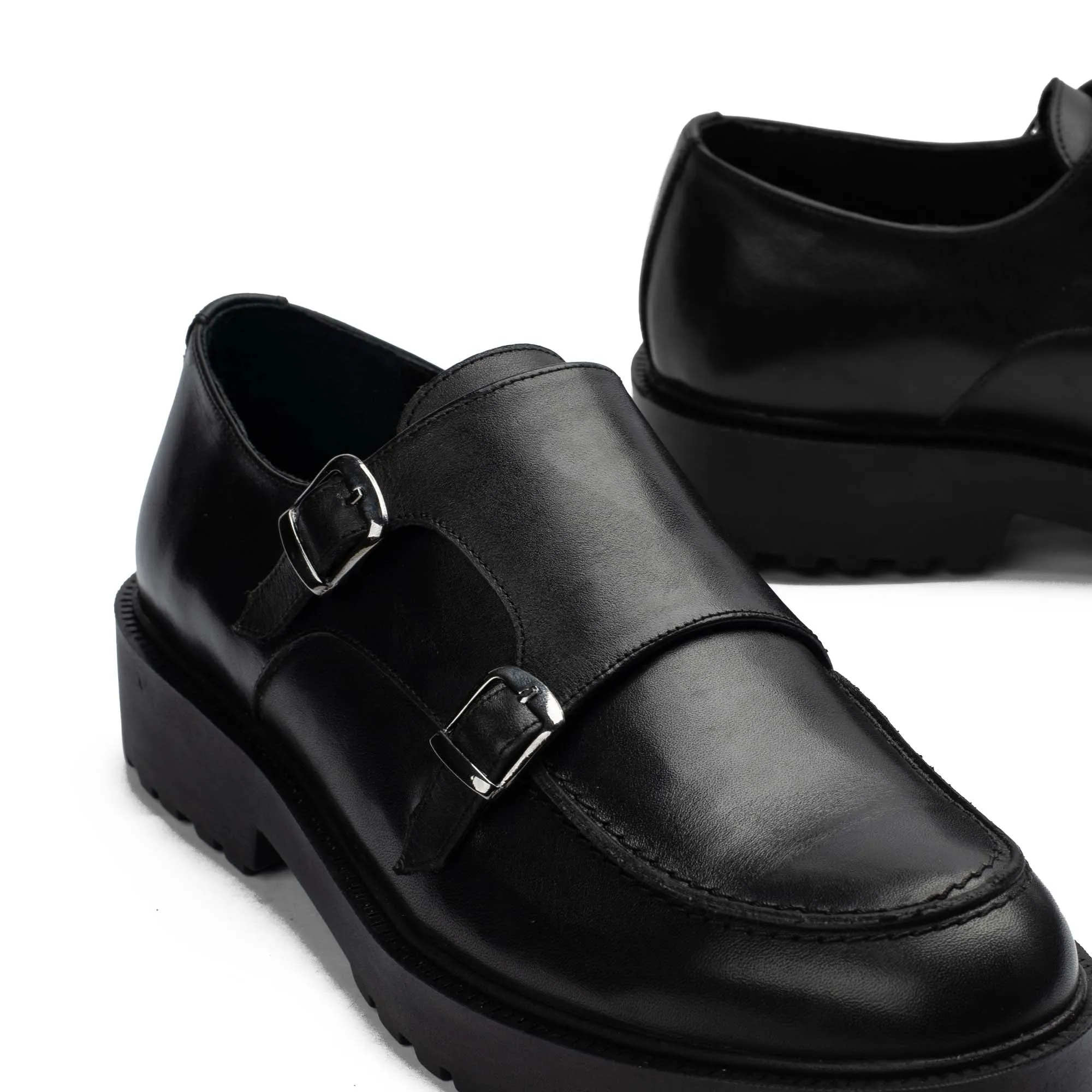 BRIO Genuine Leather Urban Monk – Black