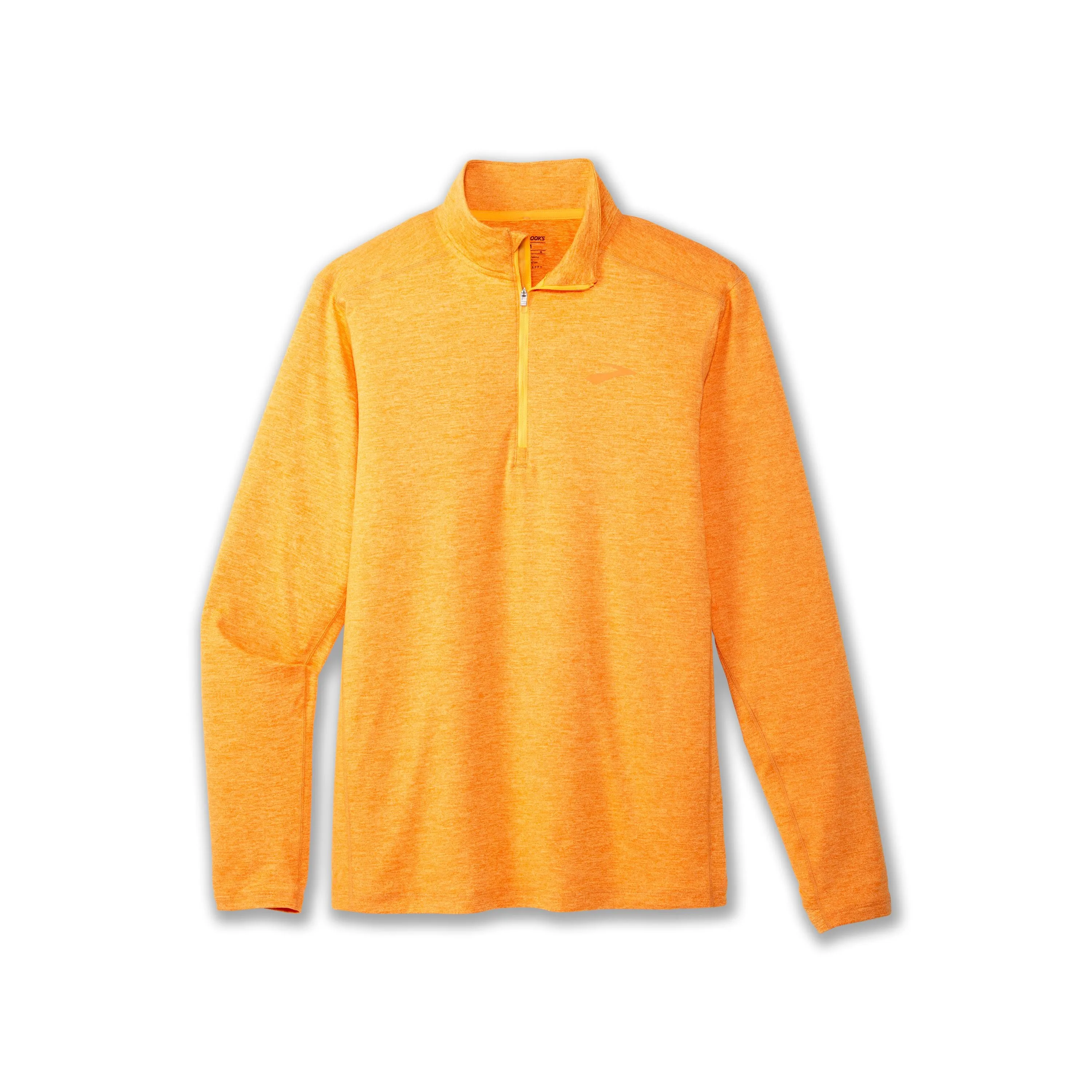 Brooks | Dash Half-Zip 2.0 Long-Sleeve | Men's | Heather Orange Pop