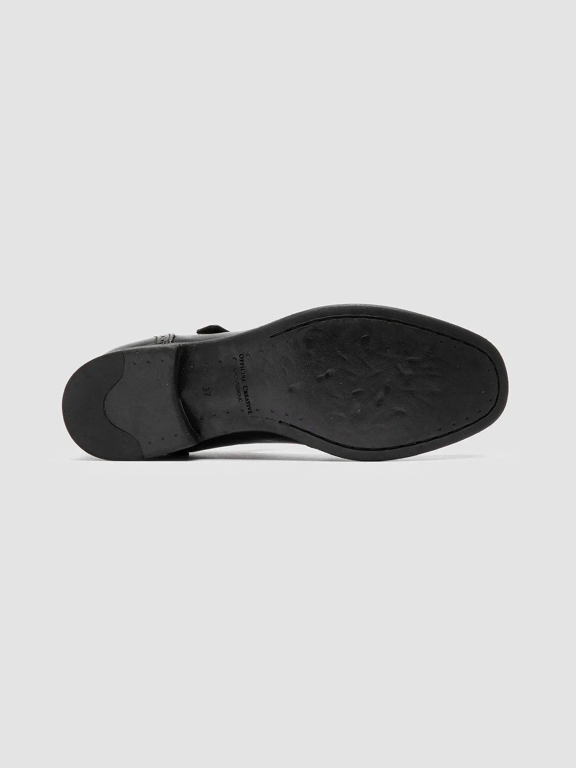 CALIXTE 066 - Black Leather Maryjane Loafers