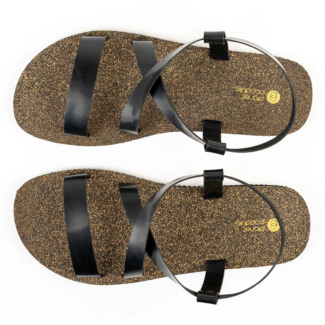 Calor Crossover Cork Black Men Sandals