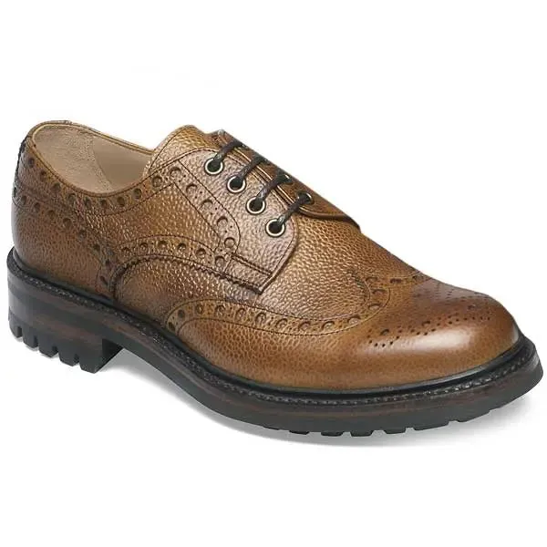 CHEANEY Avon C Shoes - Wingcap Country Brogues - Almond Grain