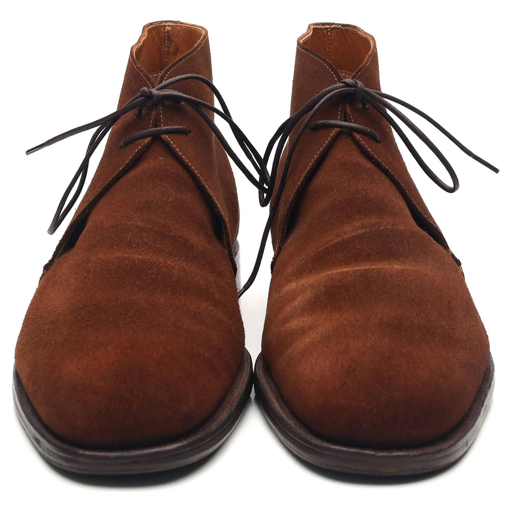 'Chertsey' Brown Suede Chukka Boots UK 10.5 E