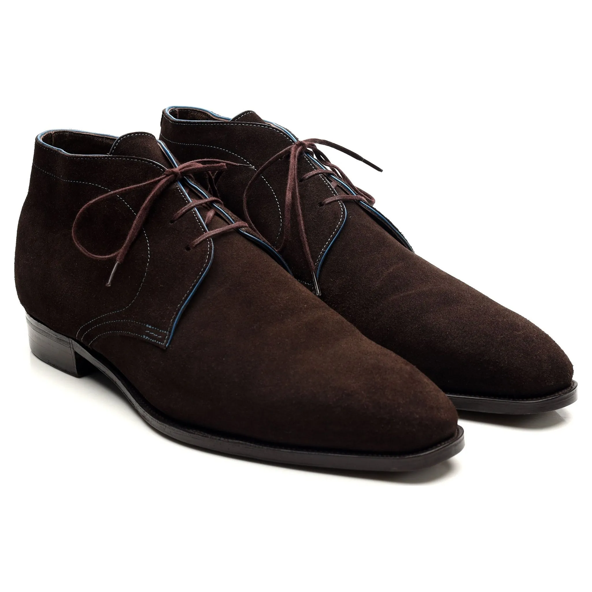 'Chukka' Dark Brown Suede Chukka Boots UK 7 E