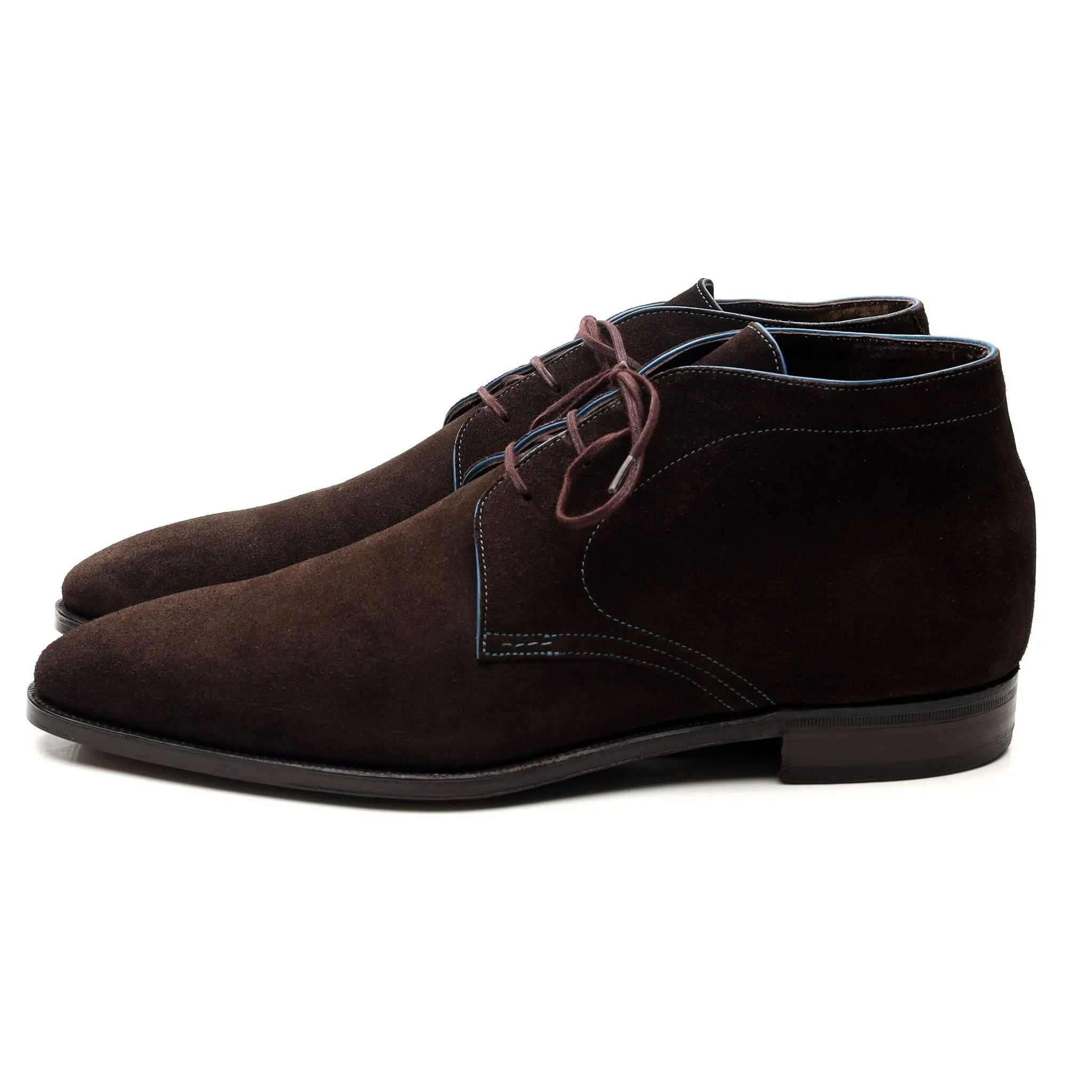 'Chukka' Dark Brown Suede Chukka Boots UK 7 E