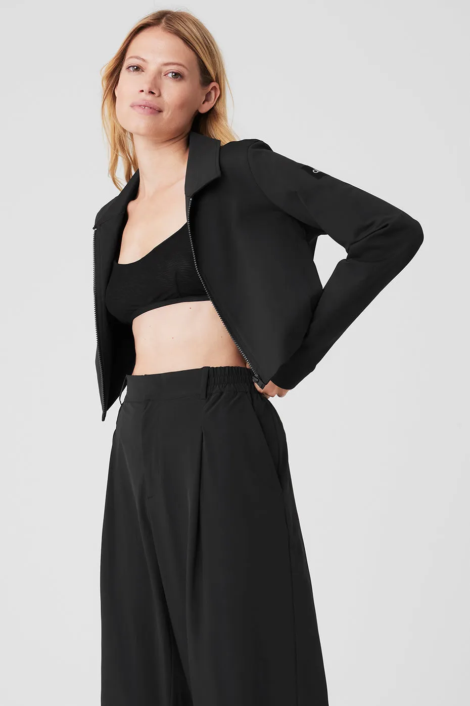 Cropped High Speed Jacket - Black