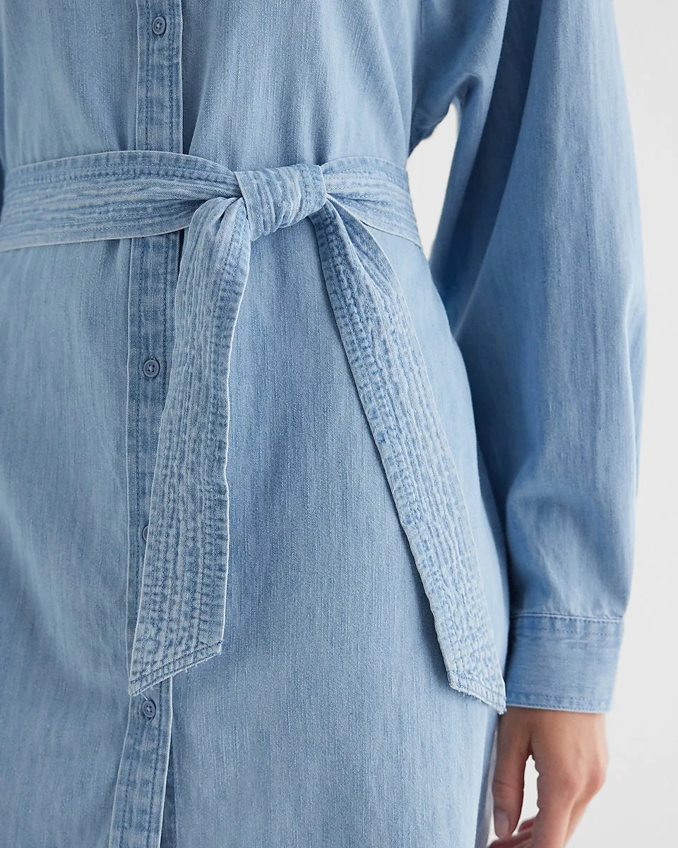 Denim Boyfriend Portofino Shirt Dress in Medium Wash