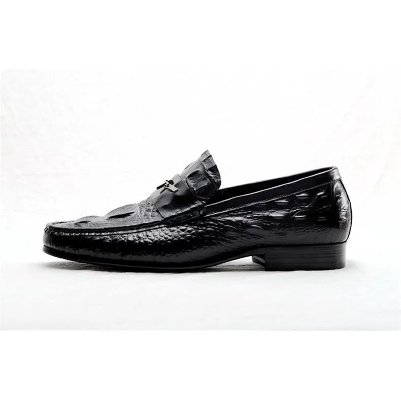 GatorLux Waterproof Embossed Leather Slip-on Loafers