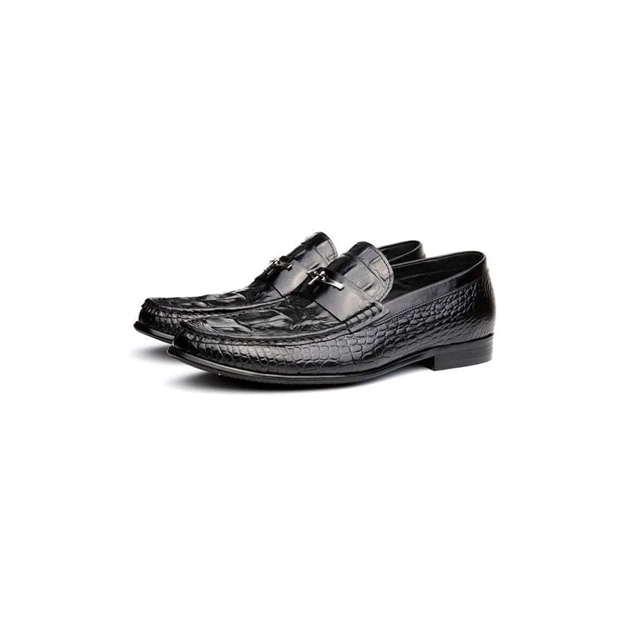 GatorLux Waterproof Embossed Leather Slip-on Loafers