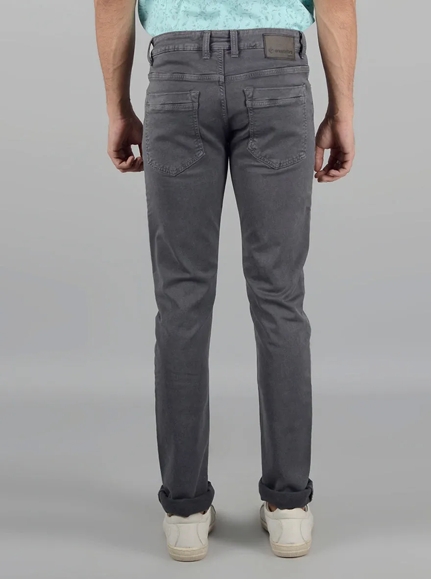 Grey Washed Straight Fit Jeans | Greenfibre