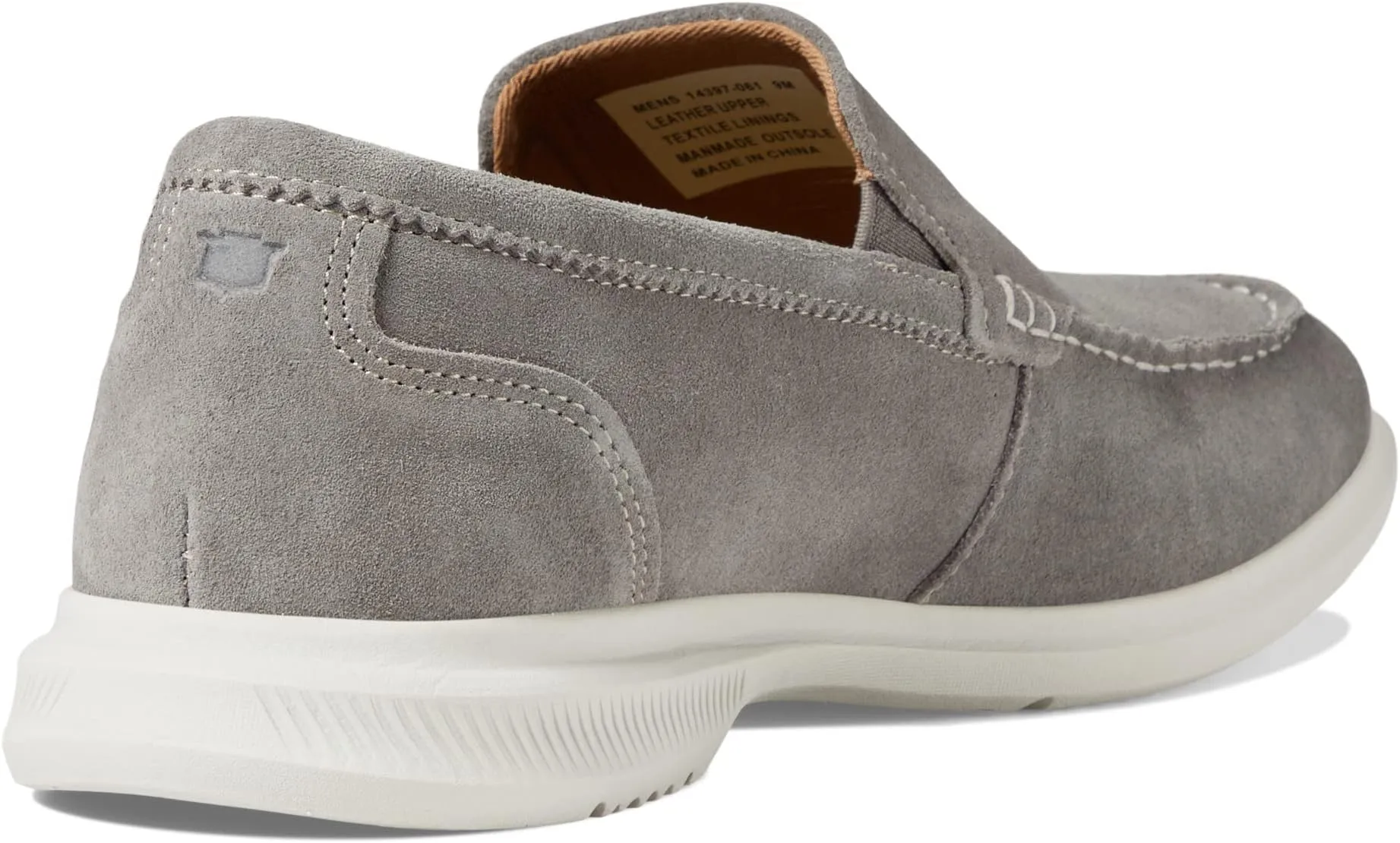 Hamptons Moc Toe Venetian Loafer Florsheim, Gray Suede