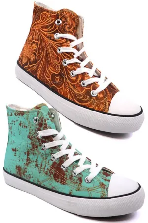 High Top Canvas Sneakers