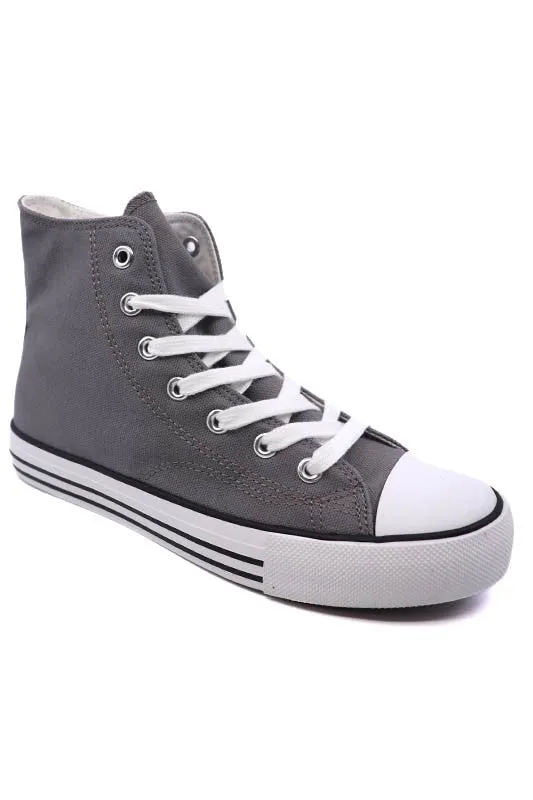 High Top Canvas Sneakers