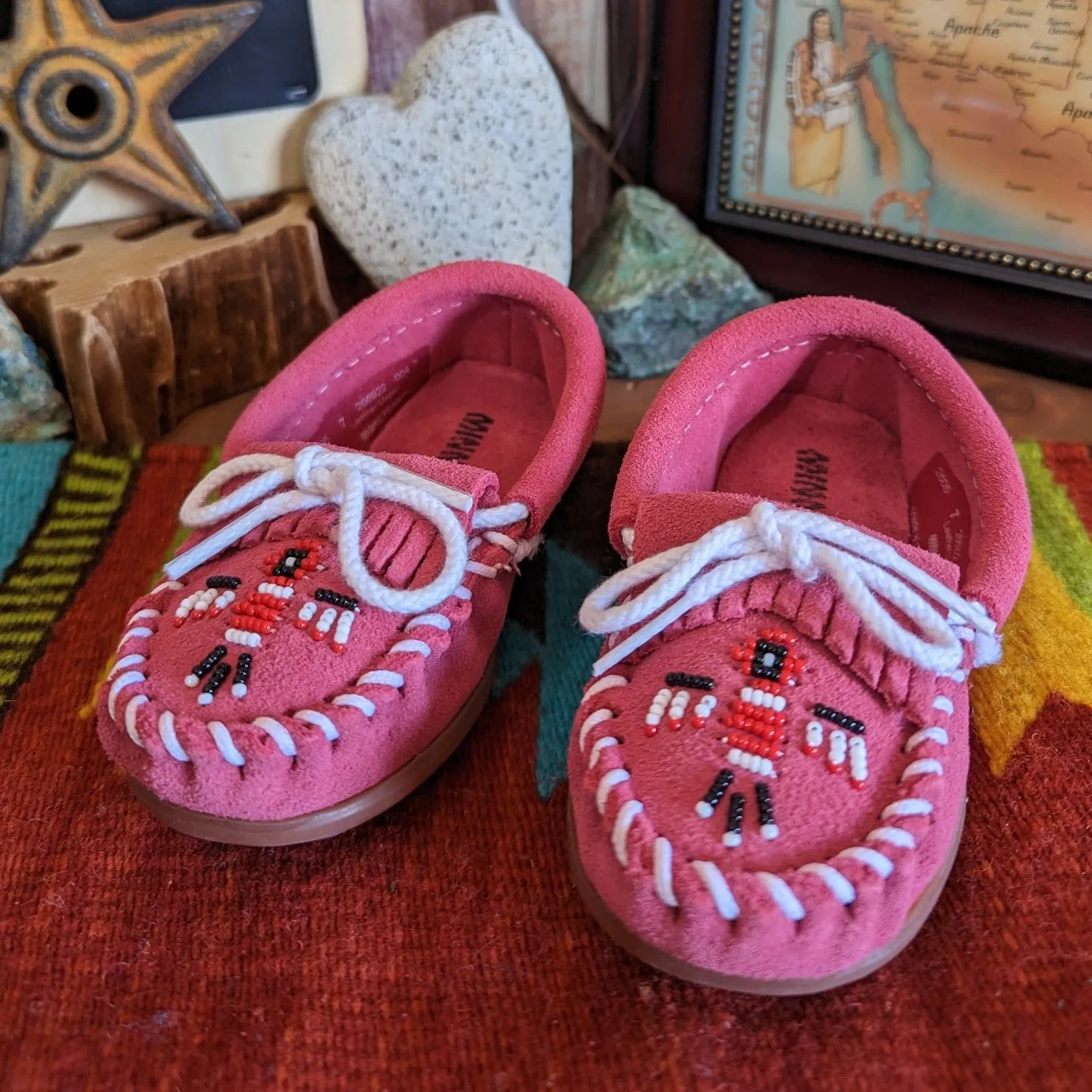 Kids' Moccasins the "Thunderbird II" by Minnetonka