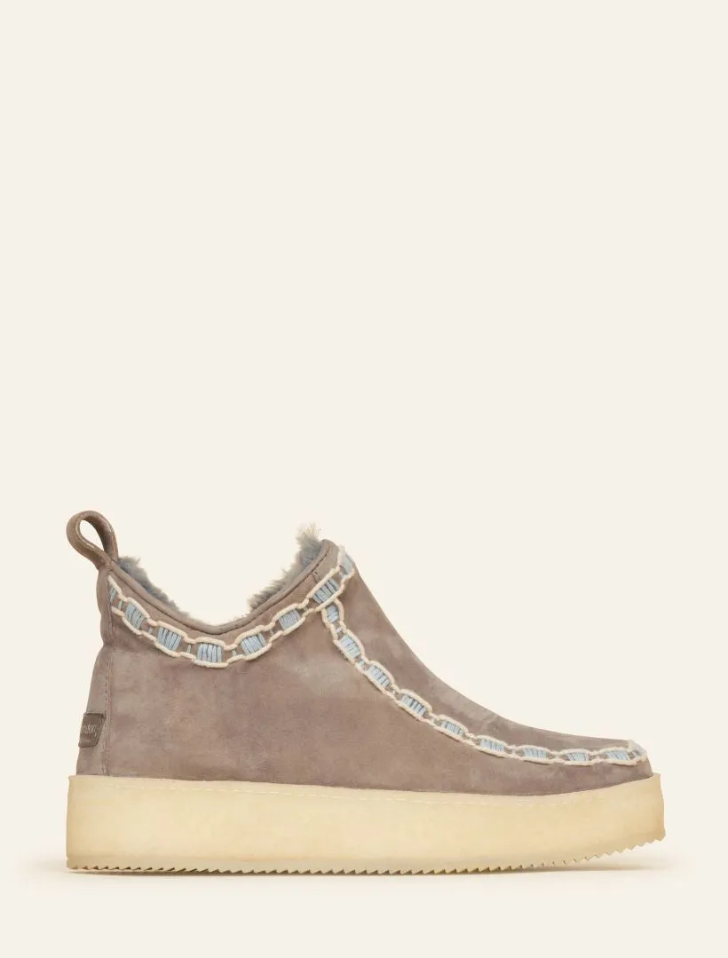 Kotro Moccasin Grey Suede Natural Blue