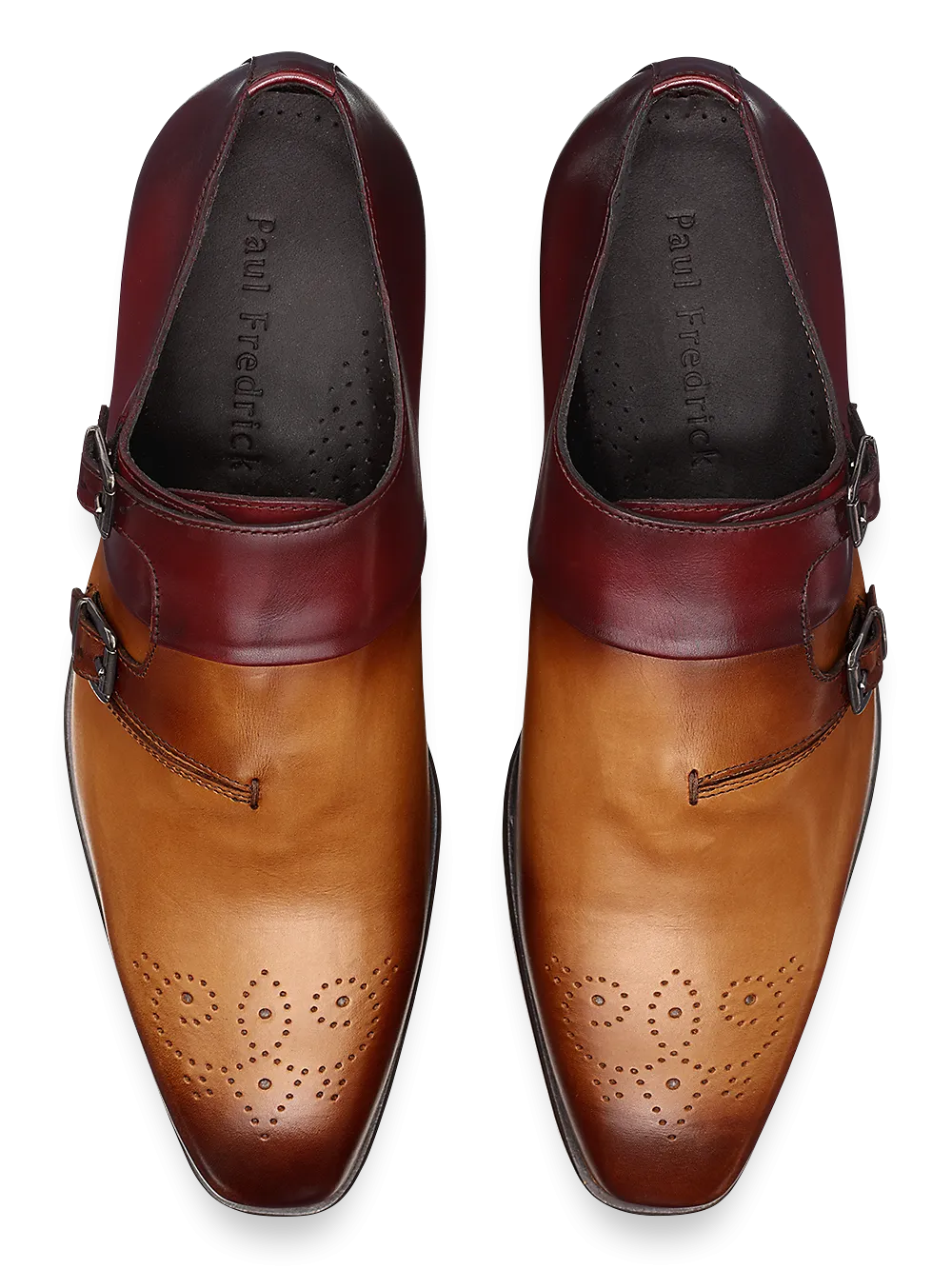 Lawson Monk Strap - Chestnut/burgundy