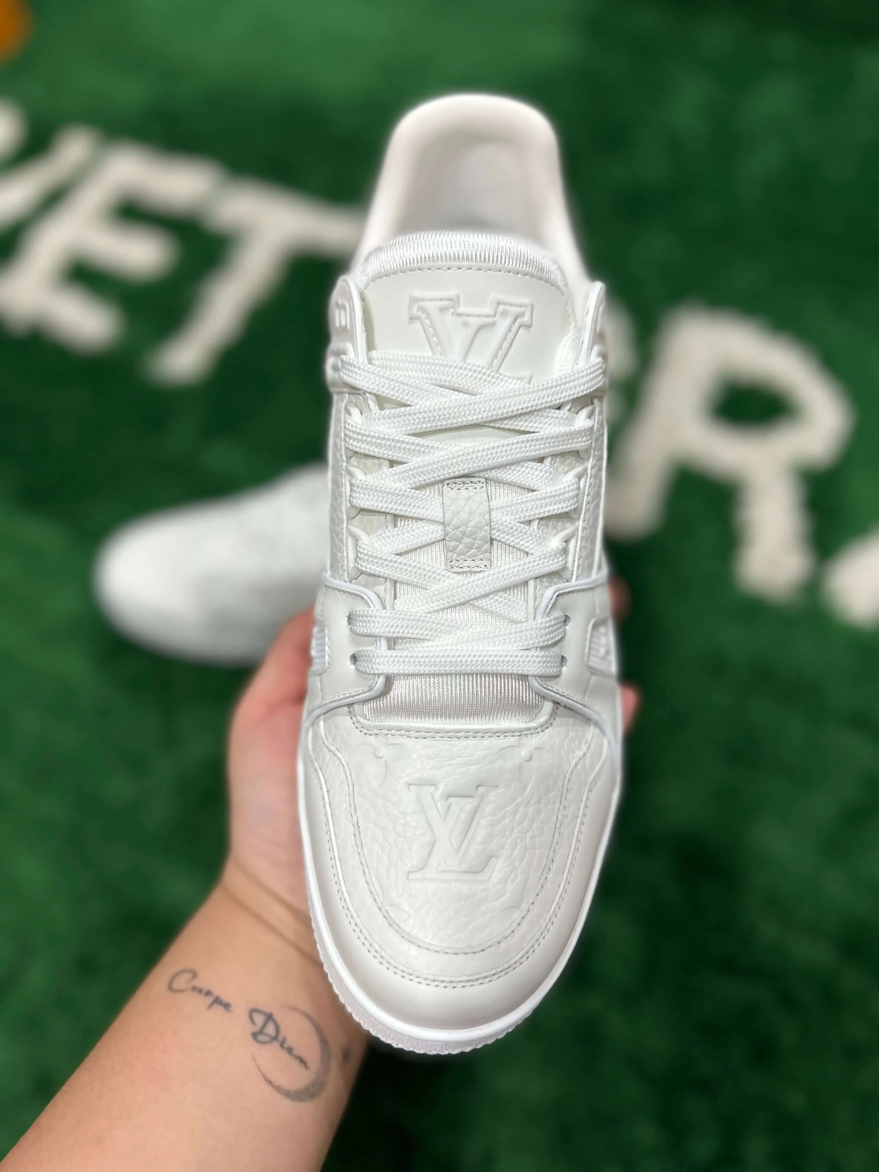 Louis Vuitton LV Trainer Monogram White Sneakers