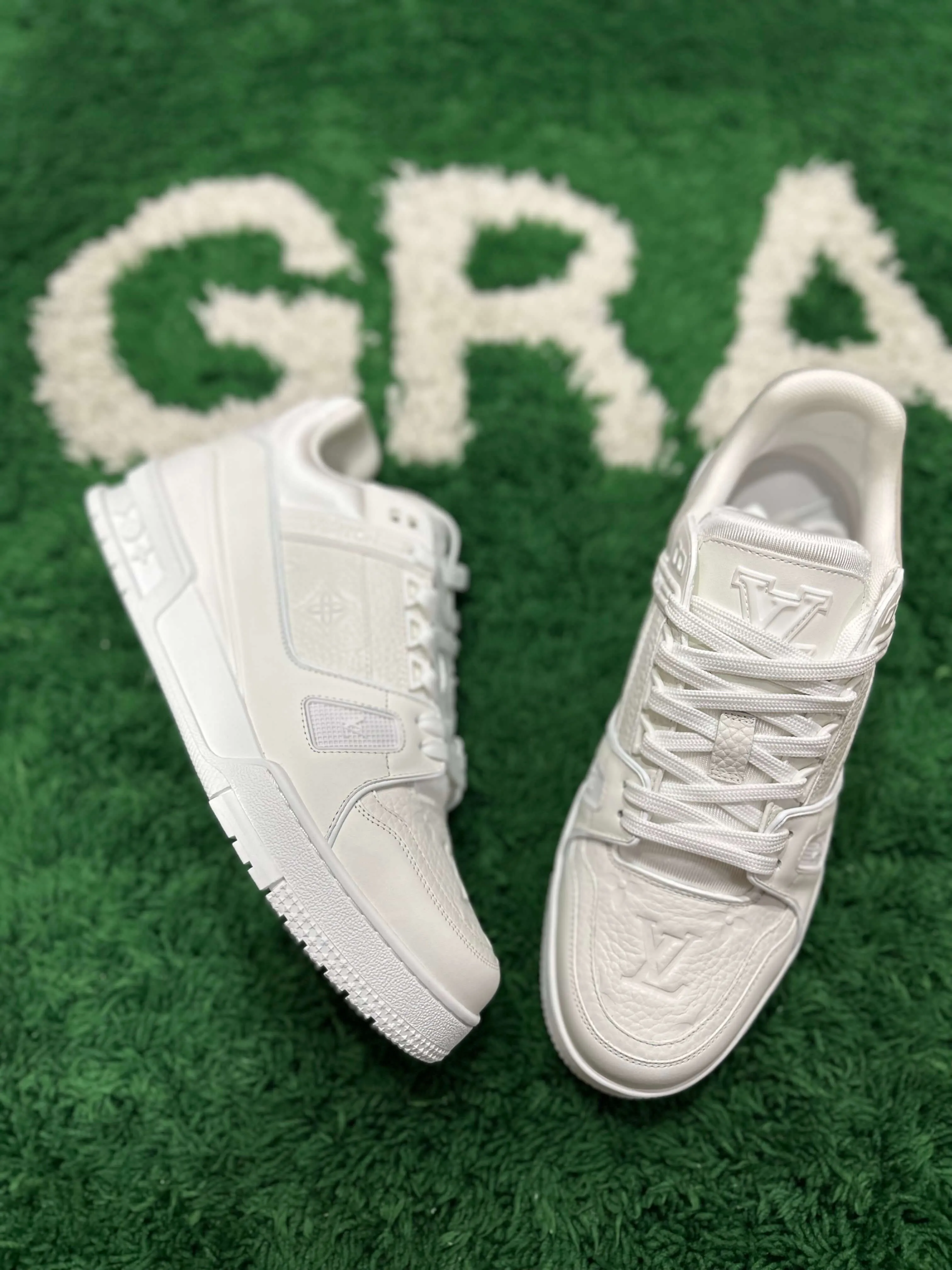 Louis Vuitton LV Trainer Monogram White Sneakers