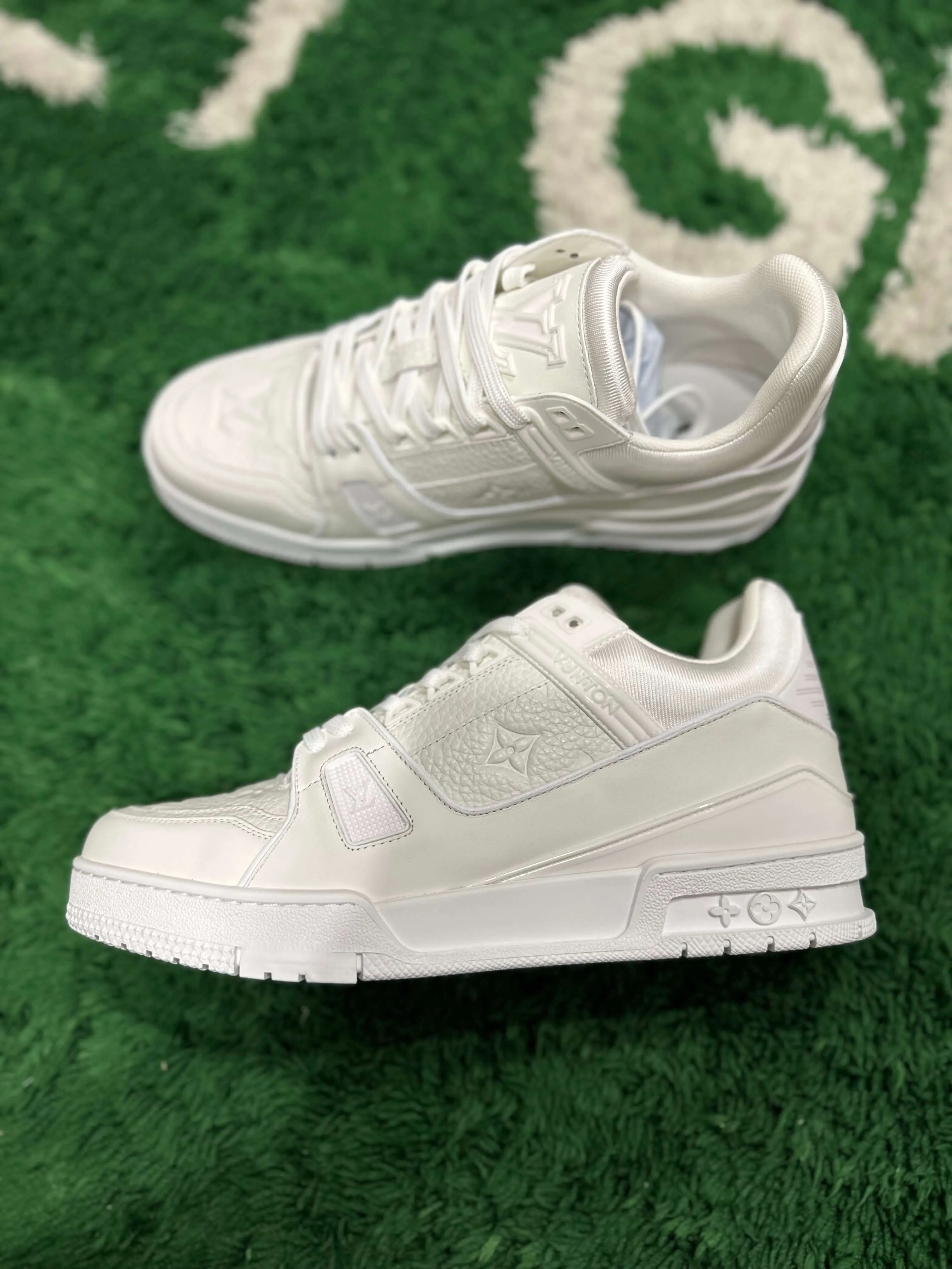 Louis Vuitton LV Trainer Monogram White Sneakers