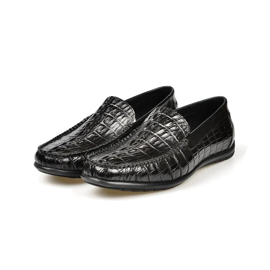 Luxury CrocLeather Daily Business Slip On Loafers