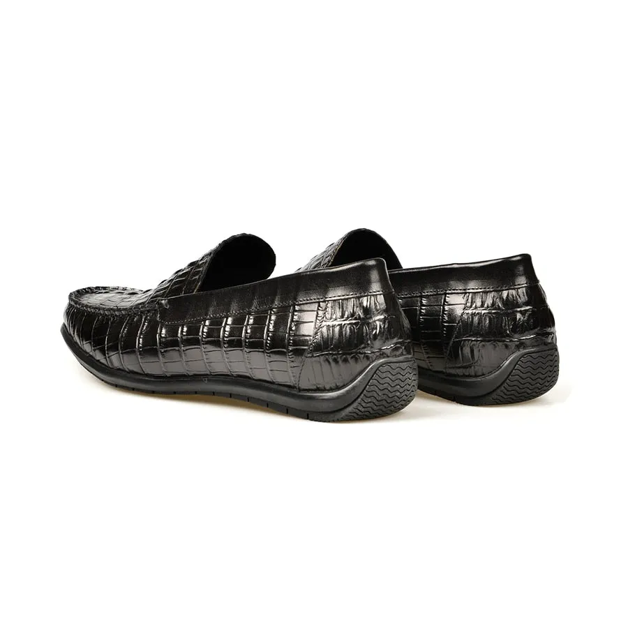 Luxury CrocLeather Daily Business Slip On Loafers