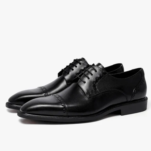 Luxury Exotic Glossy Designer Brogue Dress Shoes