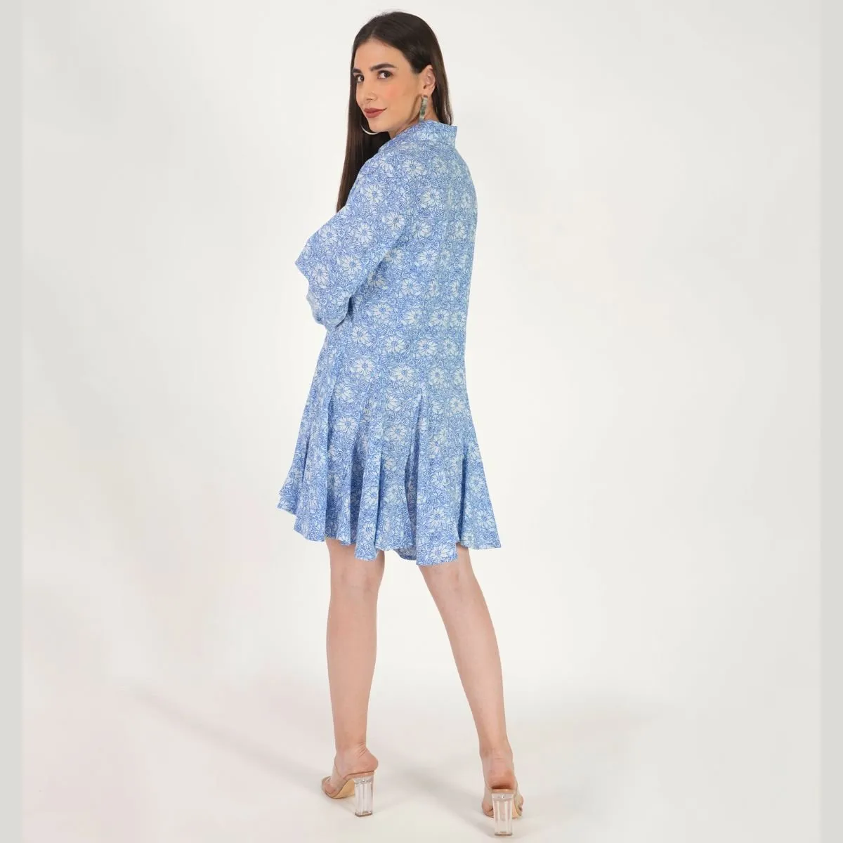 Marina Dress | 100% Cotton Dress for Women | Blue