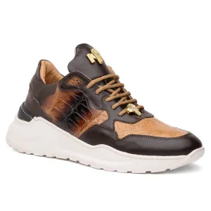 Mauri 8457/1 Dune / Sport Rust Runner Baby Crocodile & Nappa Sneakers