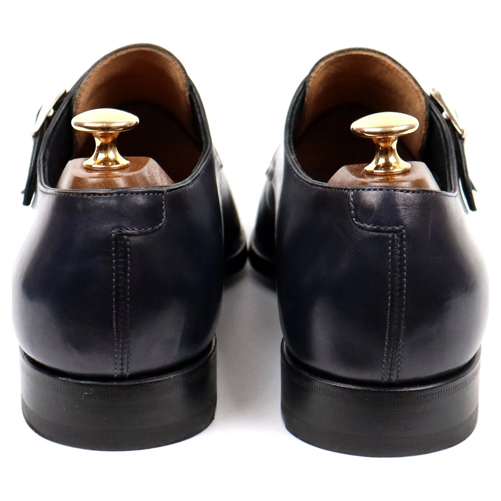 Navy Blue Double Monk Strap UK 6 F