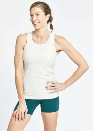 Oiselle | Light Lux Long Tank | Women's | Ivory