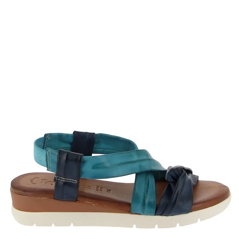 Raquel Perez Mistela Navy Multi Slingback Sandal