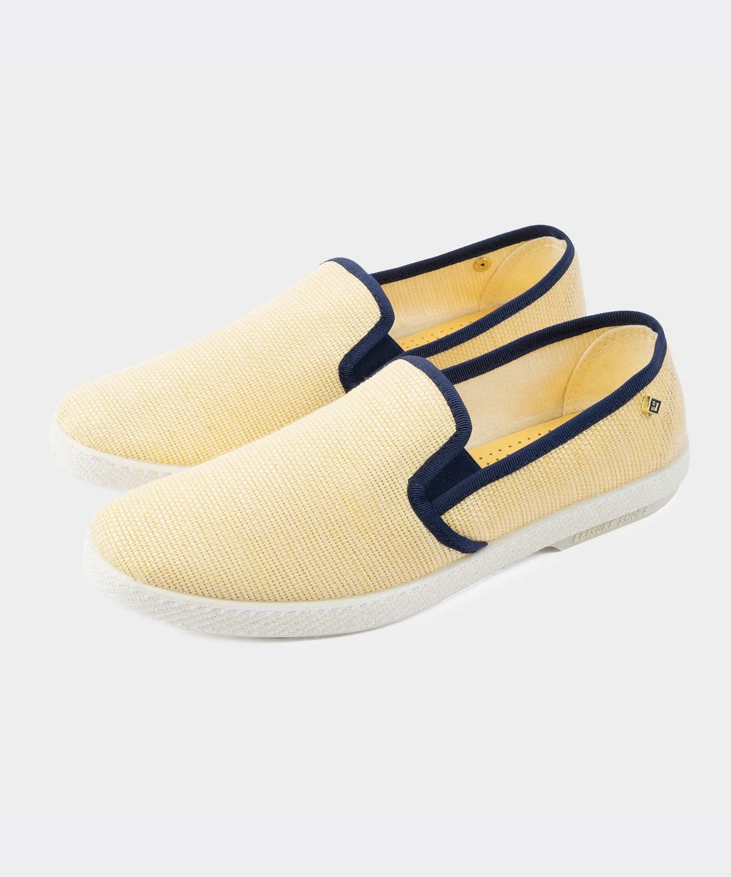 Rivieras Montecristi Raffia Leisure Shoe in Navy